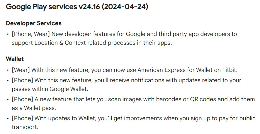 Google Play System Updates Older web archive