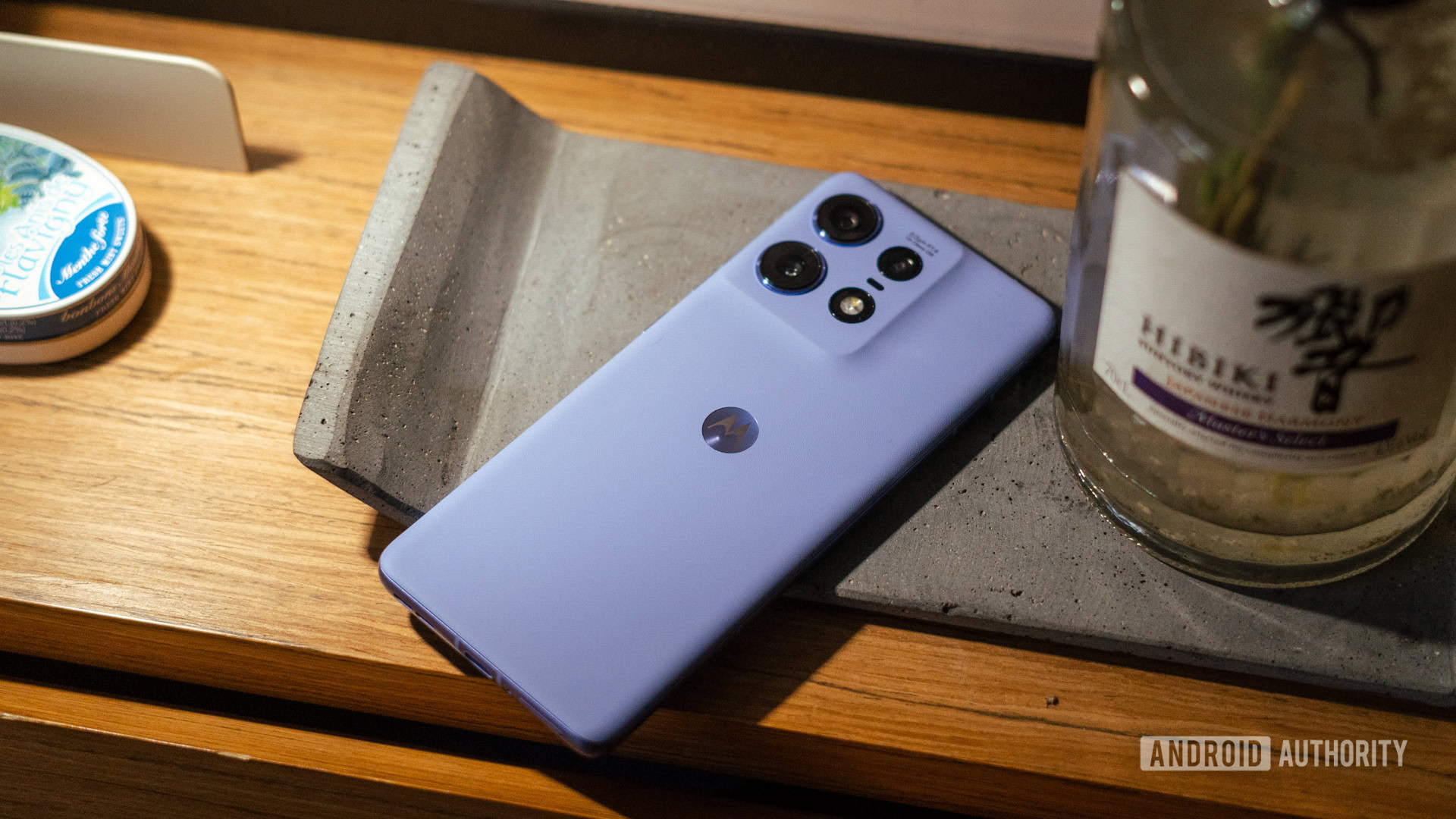 Moto Edge 50 Pro back profile view