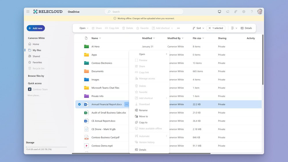Microsoft OneDrive finally adds a feature Google Drive has had for years