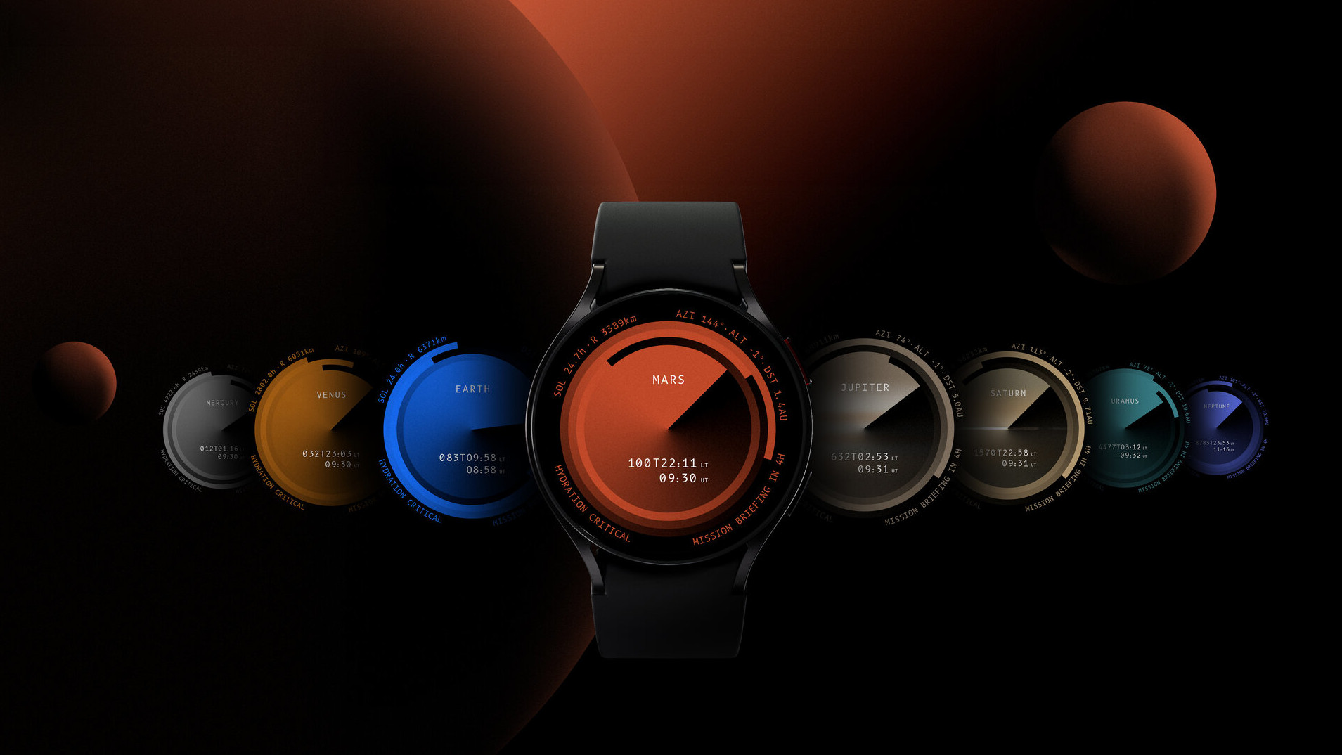 Samsung Galaxy Time watch face ESA