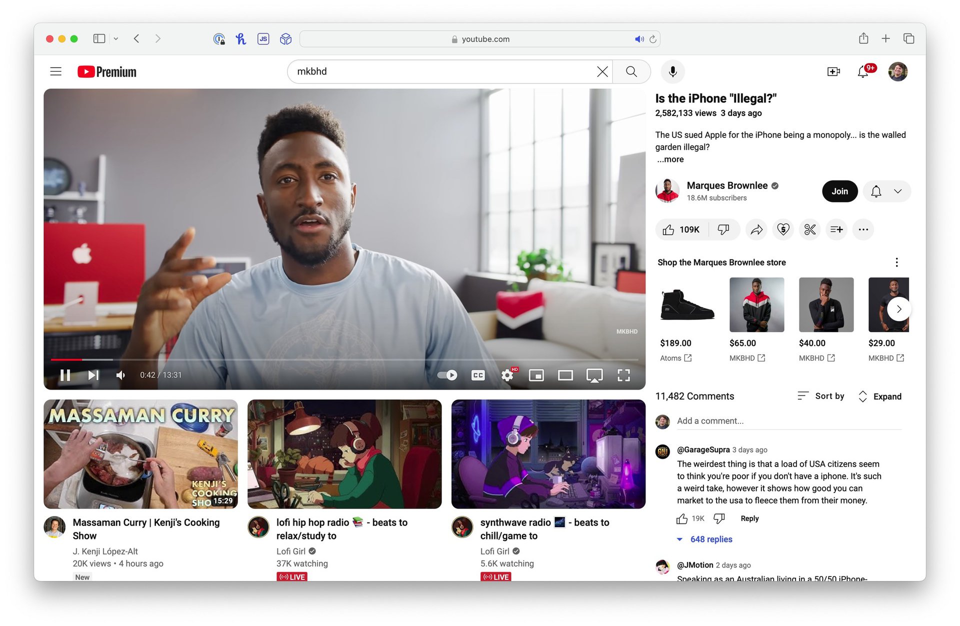 YouTube redesign