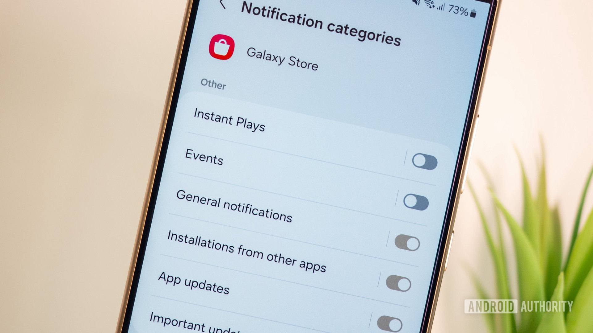 samsung galaxy s24 ultra notification category galaxy store 1