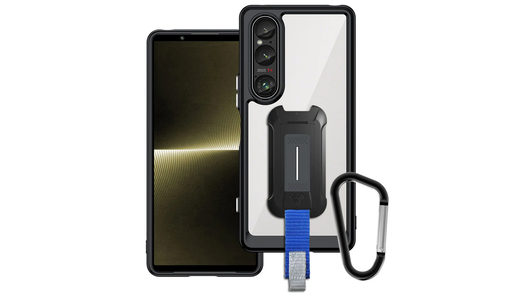 Custodia EASSGU In Pelle PU Per Sony Xperia 1 VI, Stile Business Con Retro Kevlar, Antiurto Antigraffio