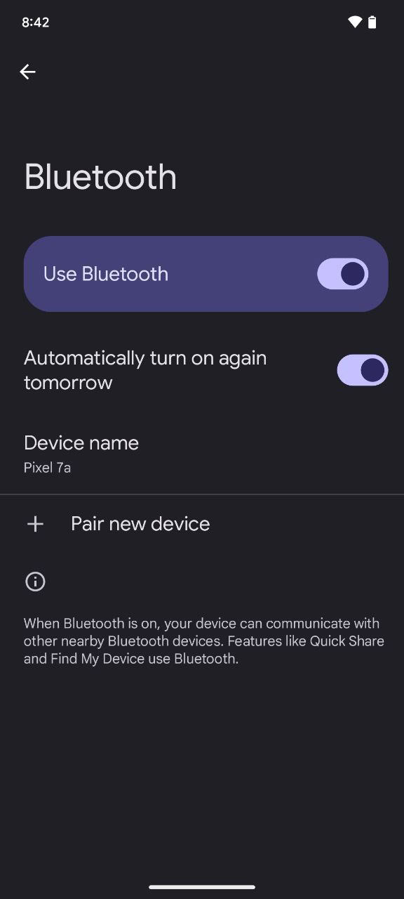 Android 15 Bluetooth Auto on