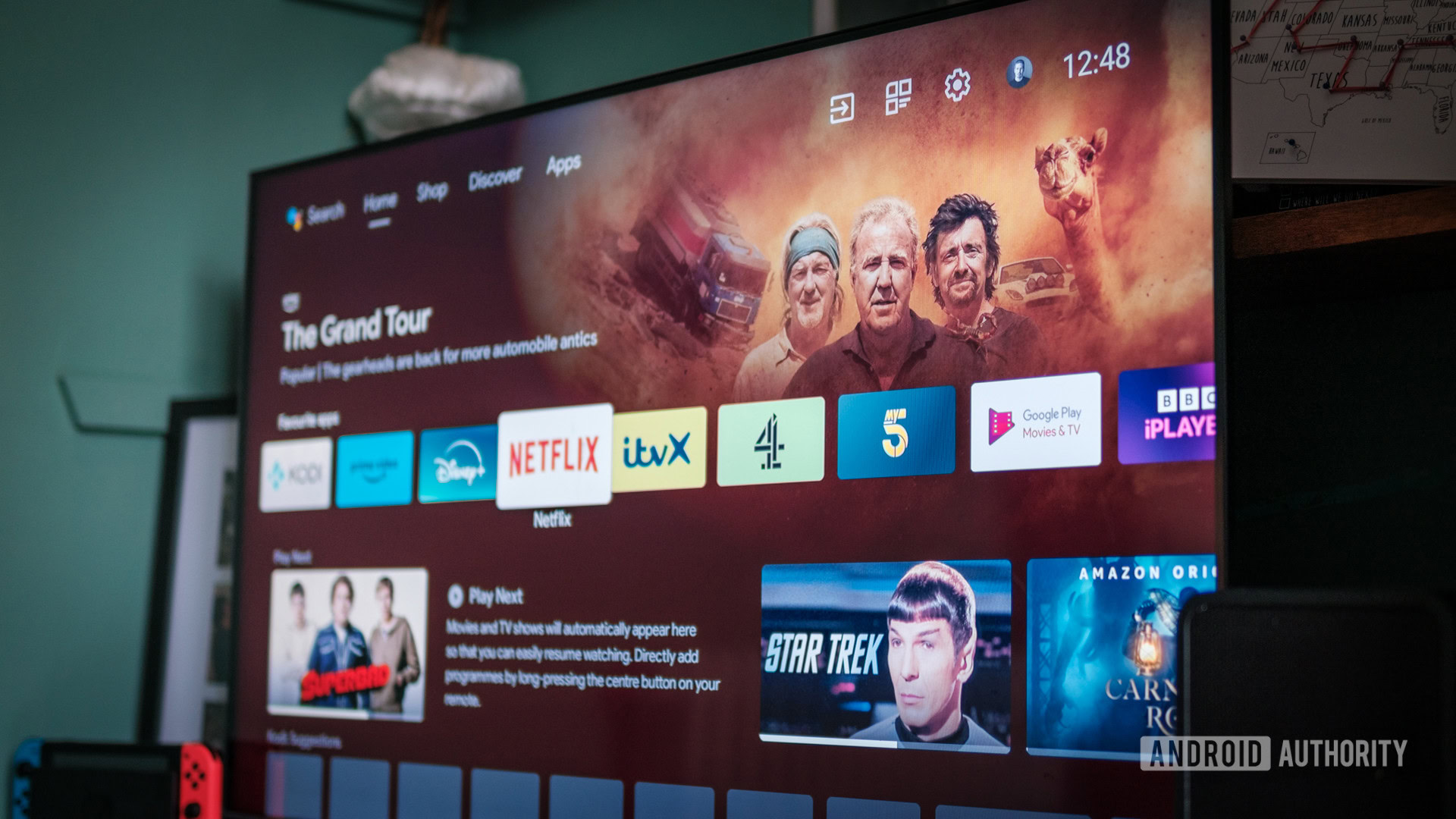 Android TV UI with ads