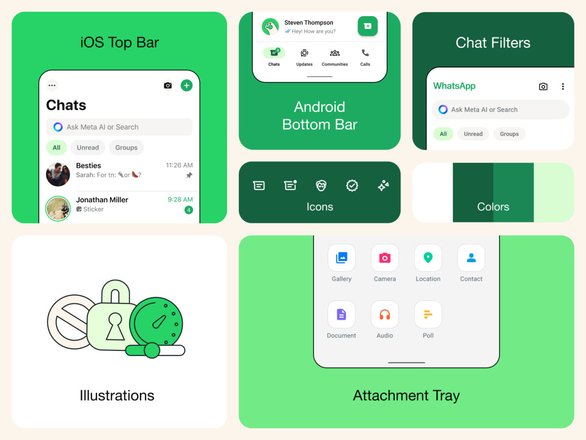 English WhatsApp UI Refresh Summary