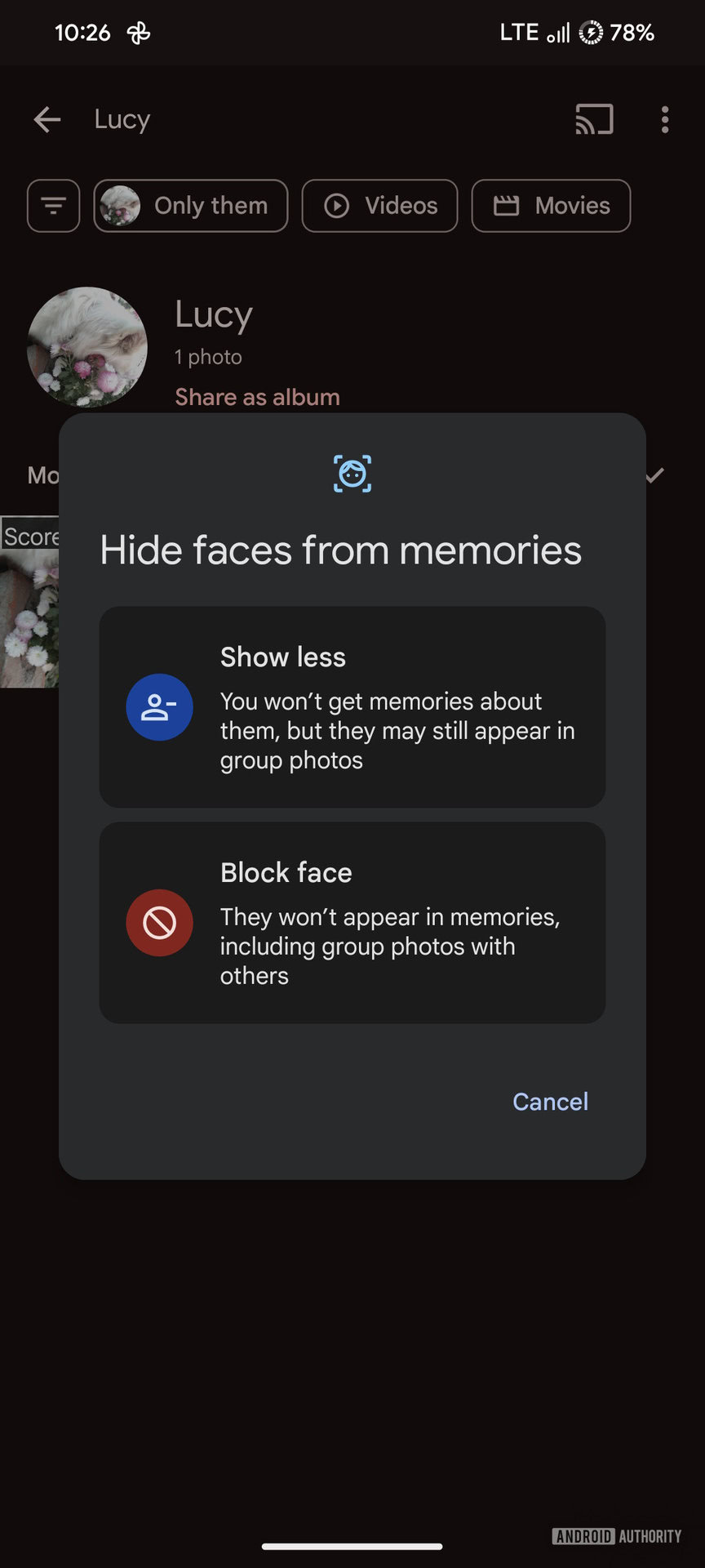 Google Photos Show less feature in Memories 2