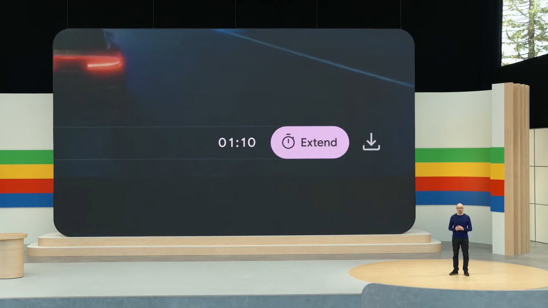 Google Veo Extend button