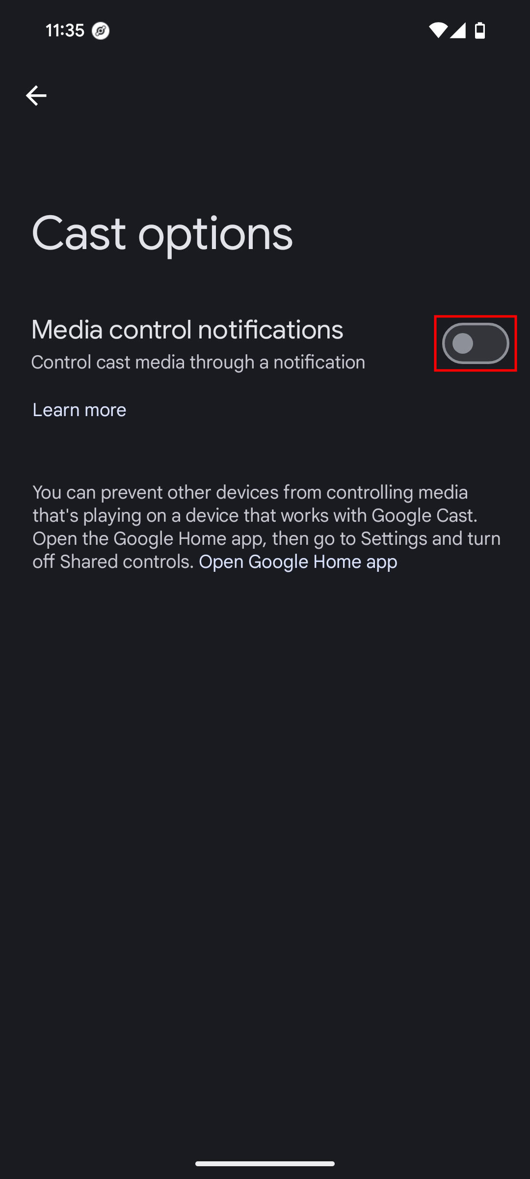 How to stop Cast notifications from showing up on your phone 3