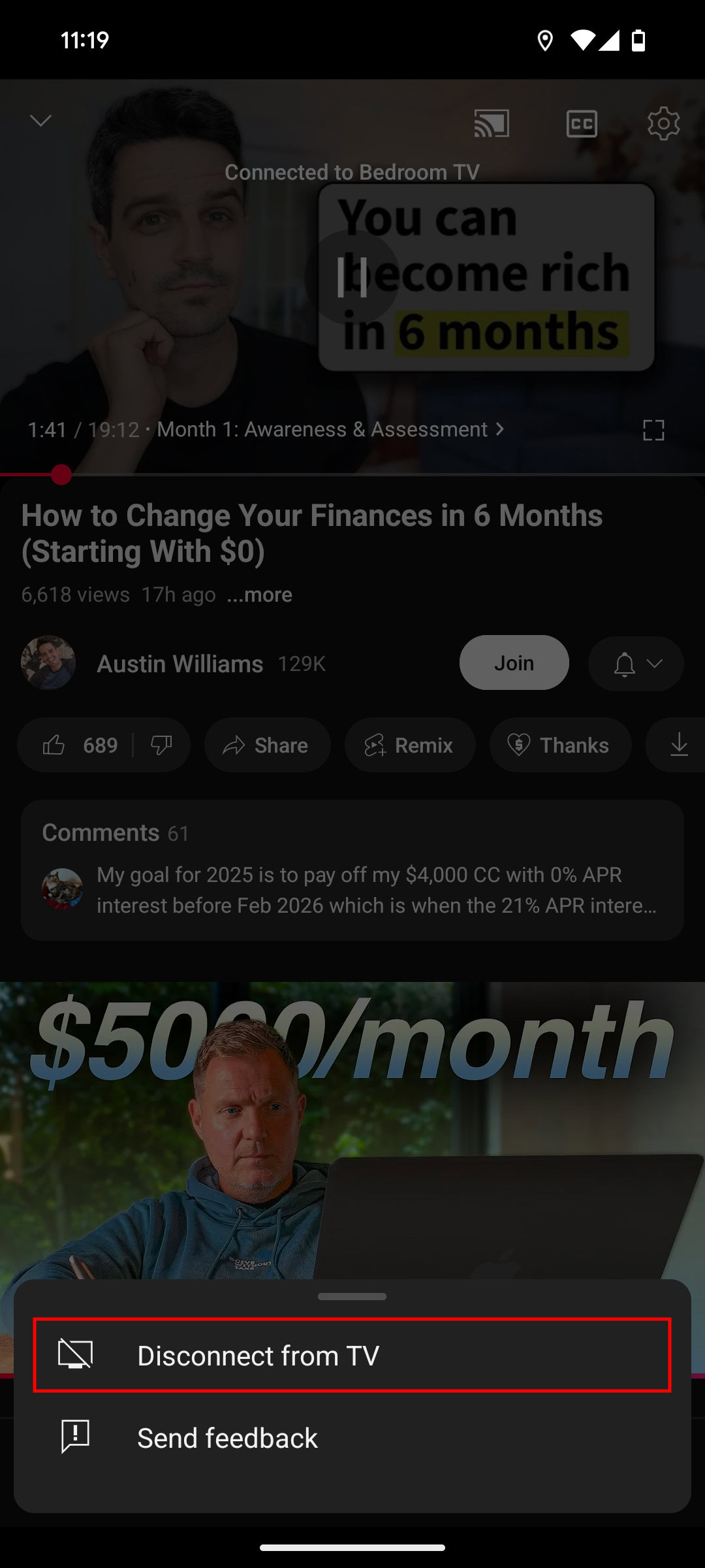 How to stop casting from an Android app 3