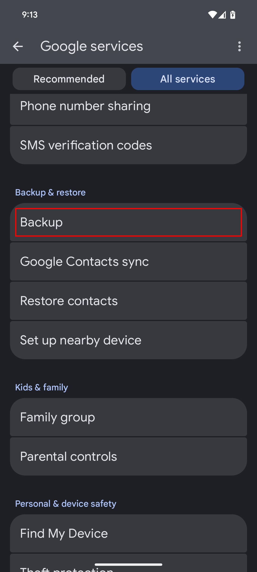 How to turn on Google Sync for contacts on Android 3