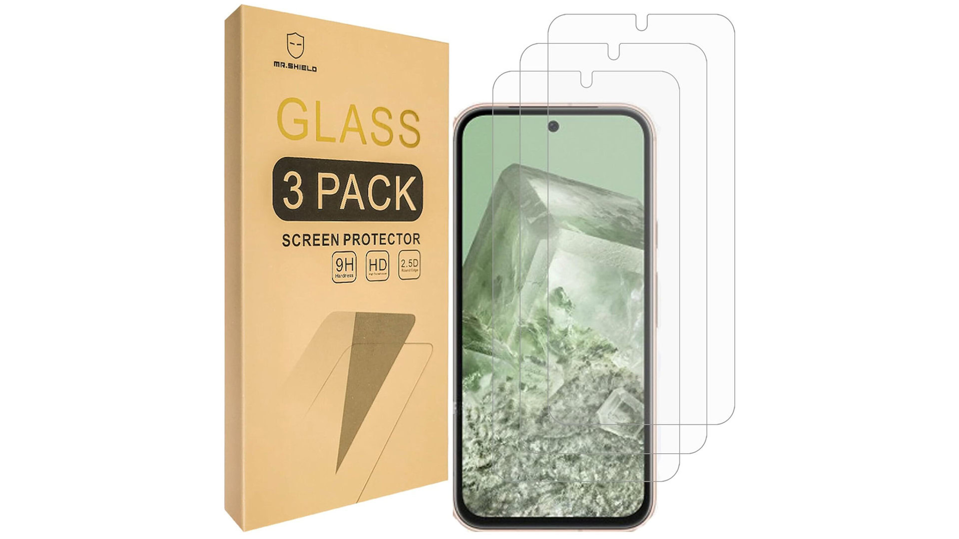 Mr.Shield Tempered Glass Screen Protector for Pixel 8a