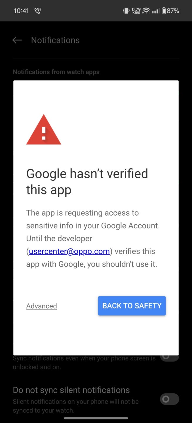Don't be alarmed by this scary-looking warning on your OnePlus Watch 2