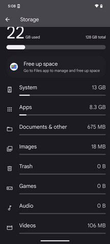 Old storage on Android