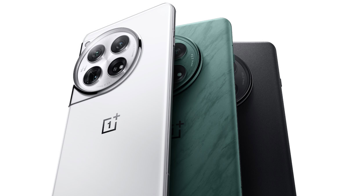 OnePlus 12 colores verde, negro y blanco