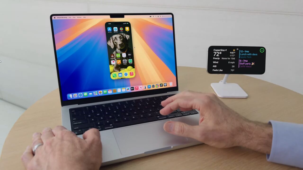 screen mirror iphone to macos