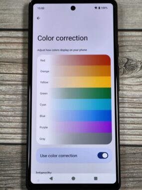 Color Slider Android Android 15 may soon be even more accessible for color blind users ...