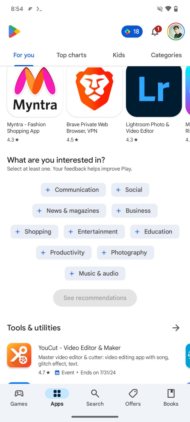 Google Play Store is getting interested in your interests - Android ...