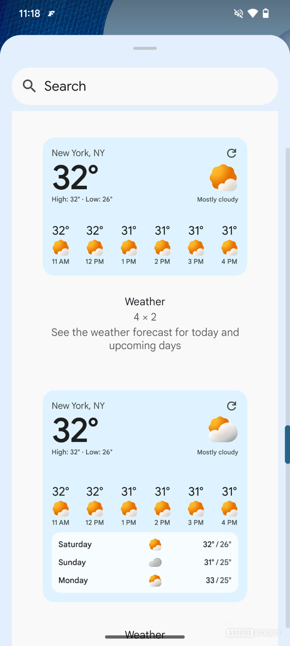 Three new Google weather widgets may hit Android soon - Android Authority