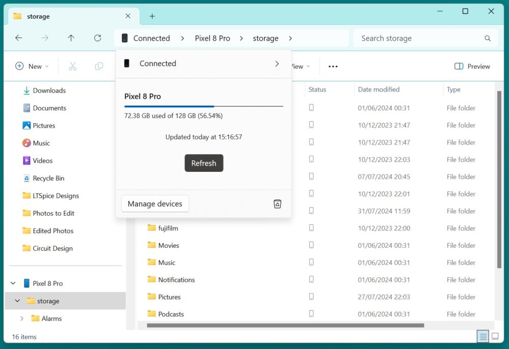 How to wirelessly browse your Android phone files in Windows File Explorer