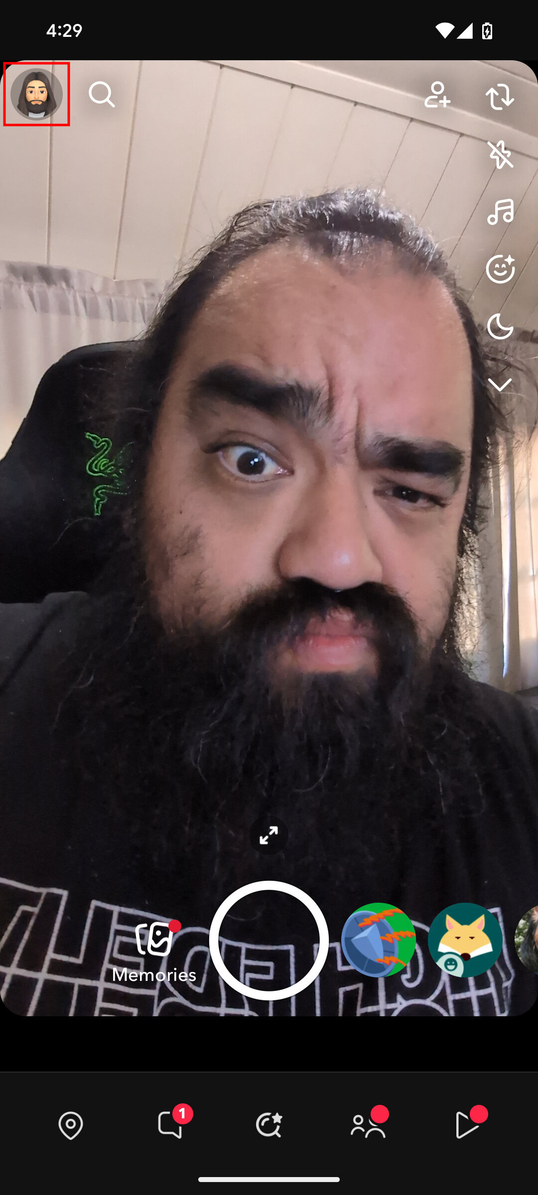 How to enable permissions on Snapchat 1