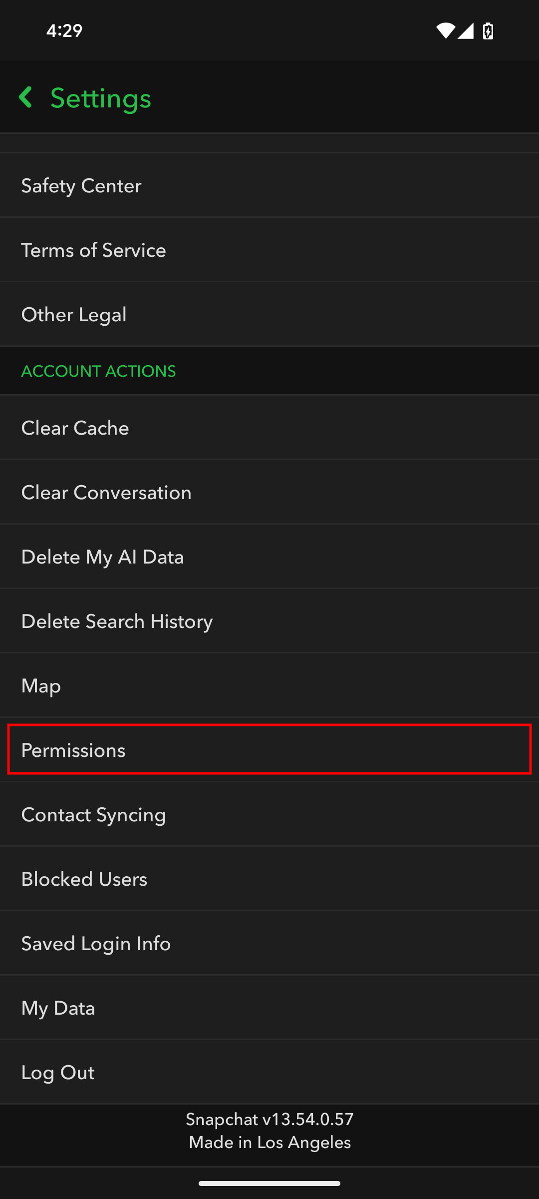 How to enable permissions on Snapchat 3
