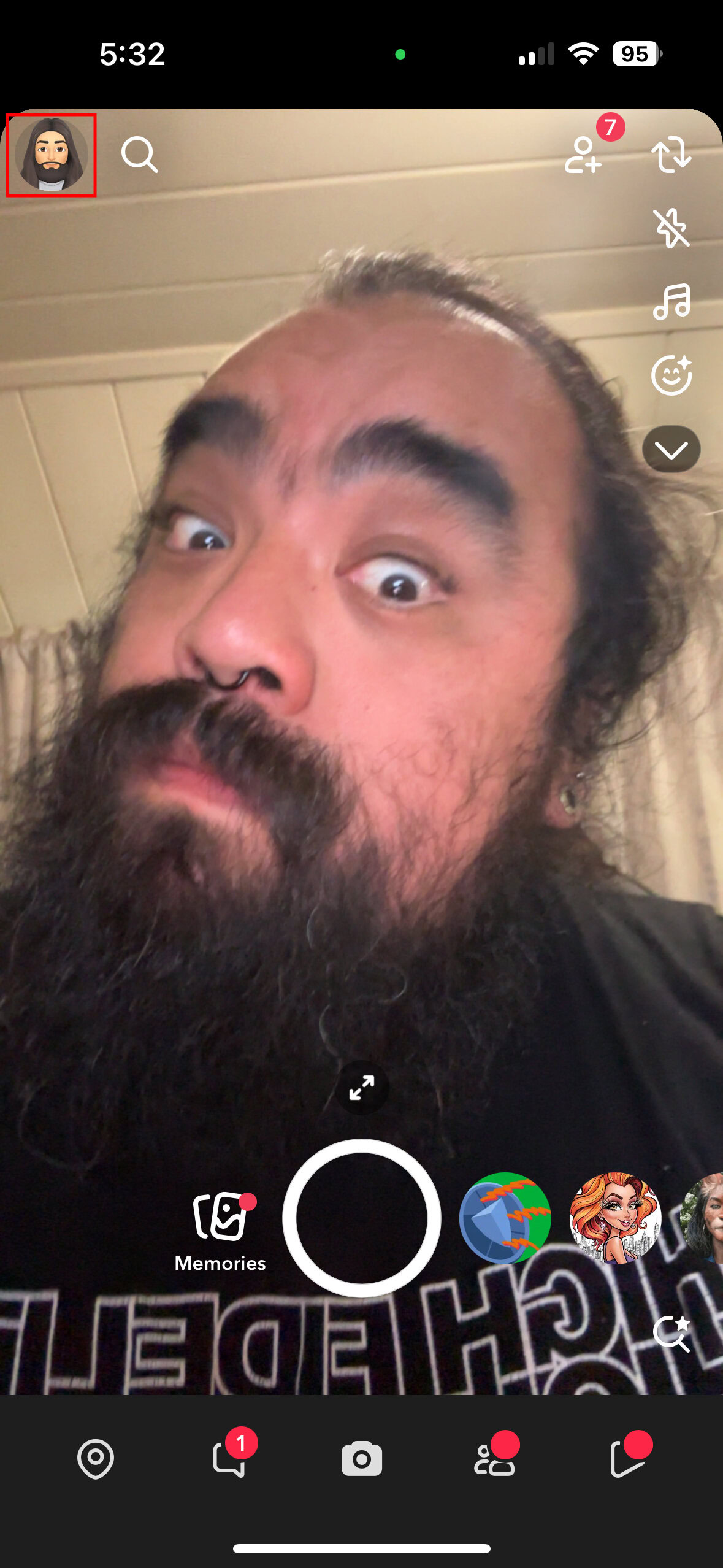 How to log out of Snapchat on iPhone 1