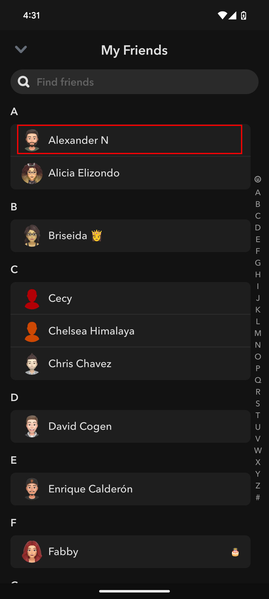 How to remove friend on Snapchat for Android 3
