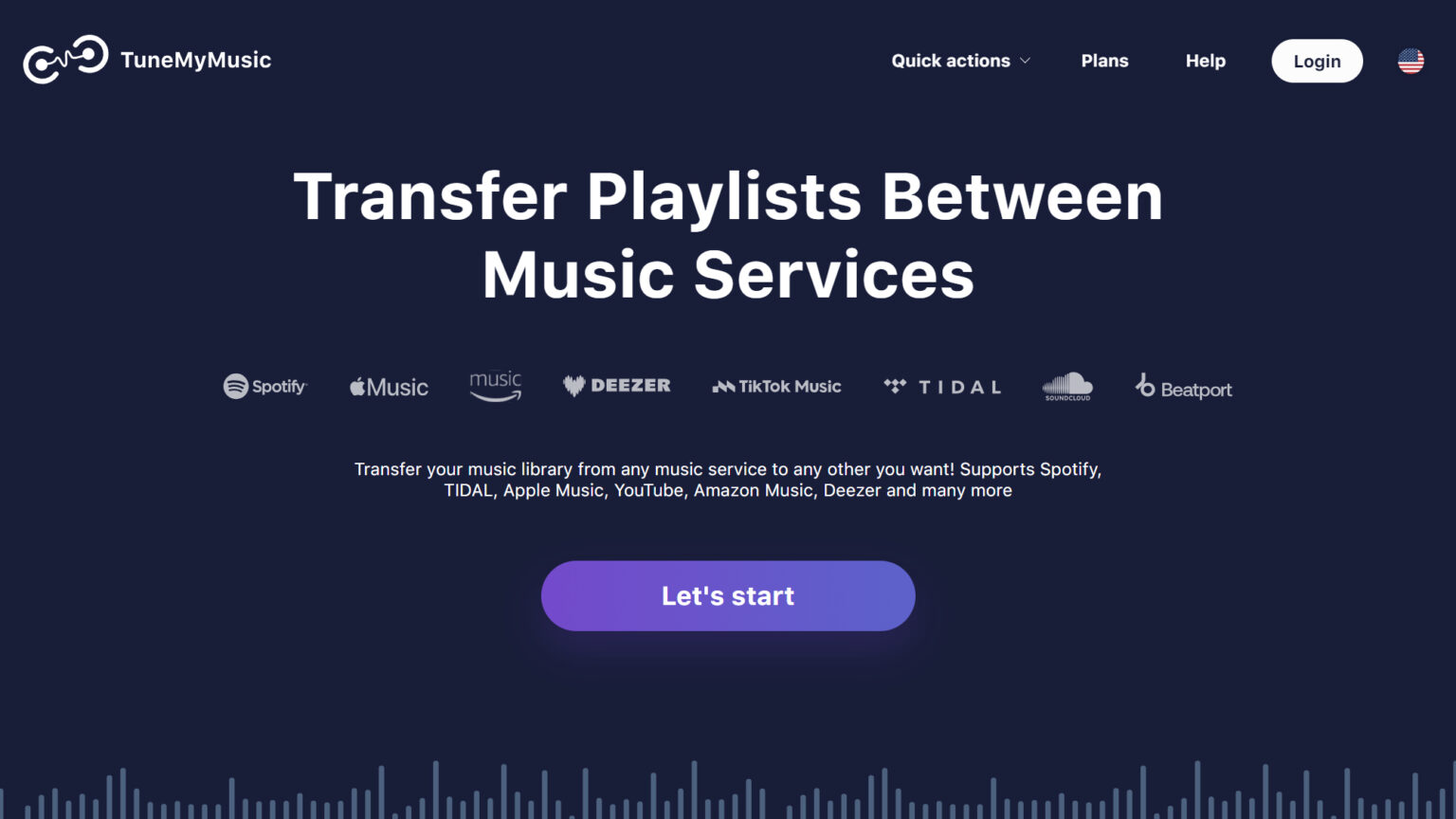 TRANSFER YOUR PLAYLISTS FROM ANOTHER SERVICE visual data 8