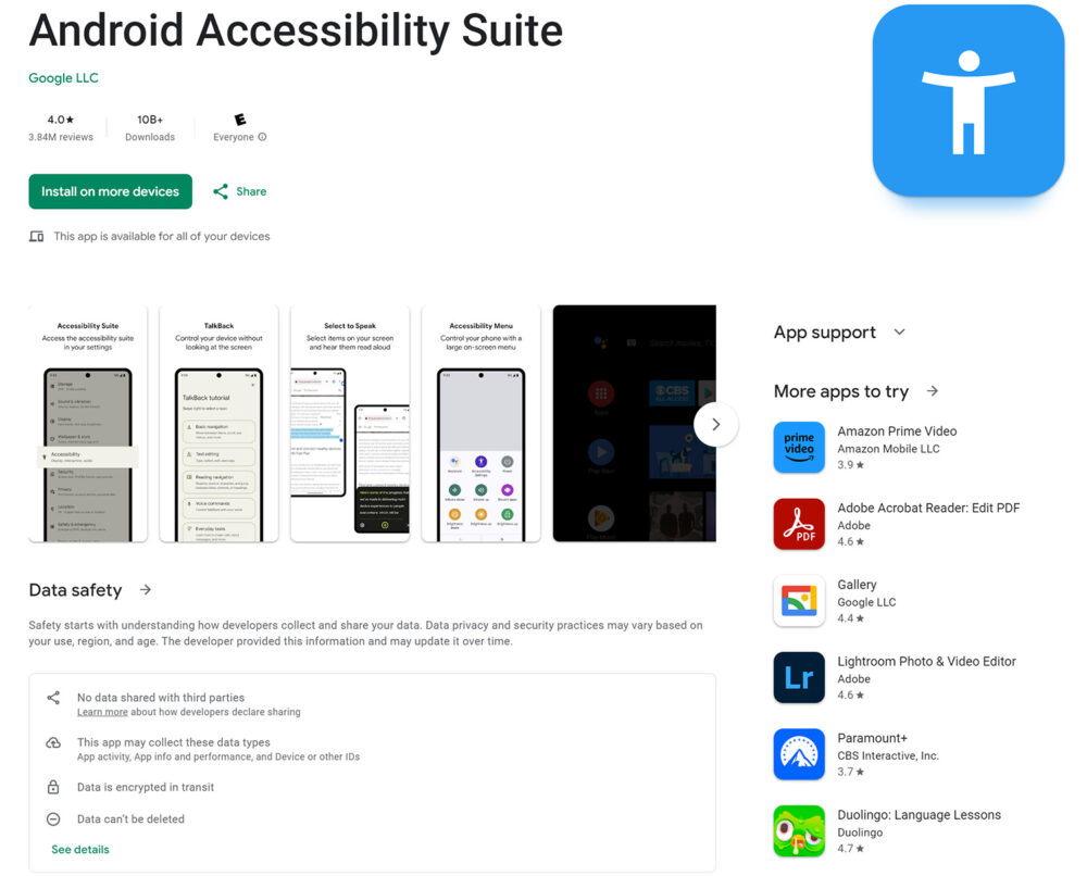 Google's new TalkBack feature won't hit Galaxy phones - Android Authority