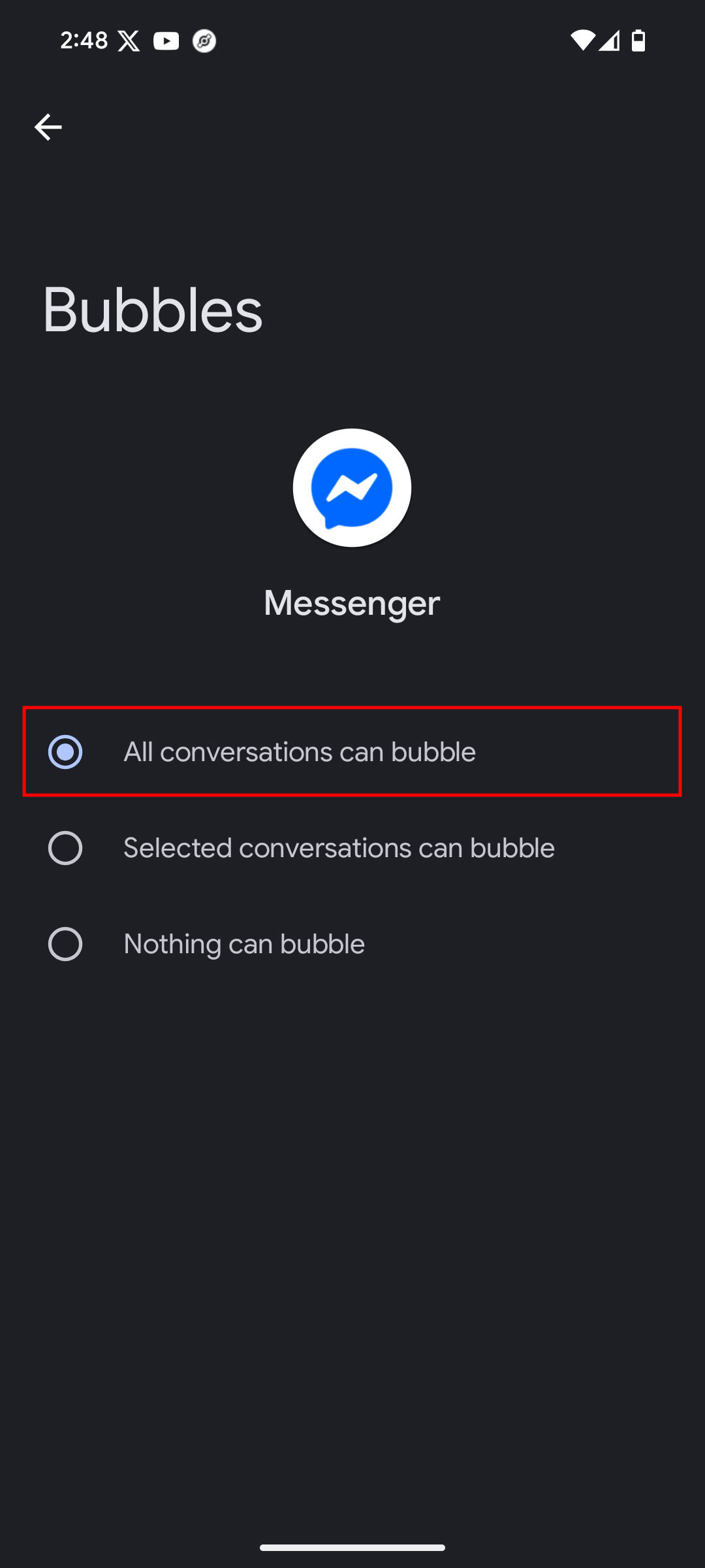 How to enable Bubbles on Facebook Messenger 3