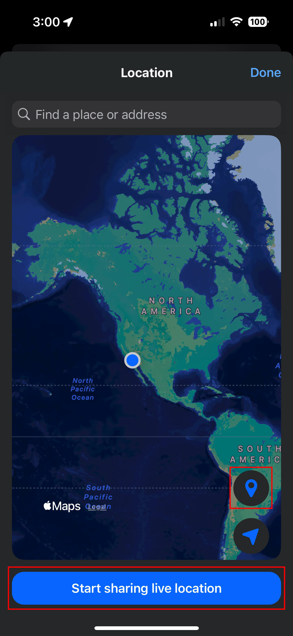 How to send your location on Messenger for iPhone 2