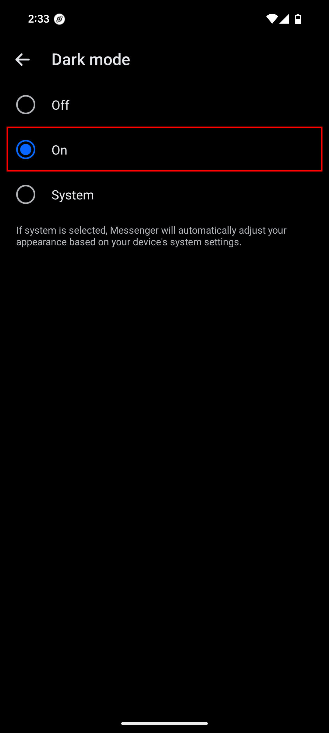 How to turn on Dark Mode on Facebook Messenger app 3