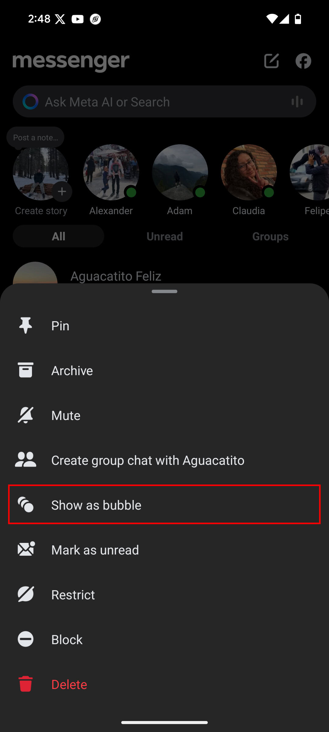 How to use Bubbles on Facebook Messenger 2
