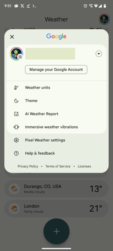 Pixel Weather can now warn you about bad pollen days