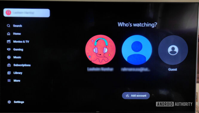 YouTube on Android TV gets way better handling multiple profiles
