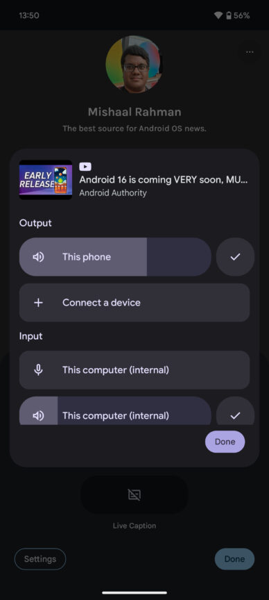 Android 16 could add a system-wide audio input switcher - Android Authority