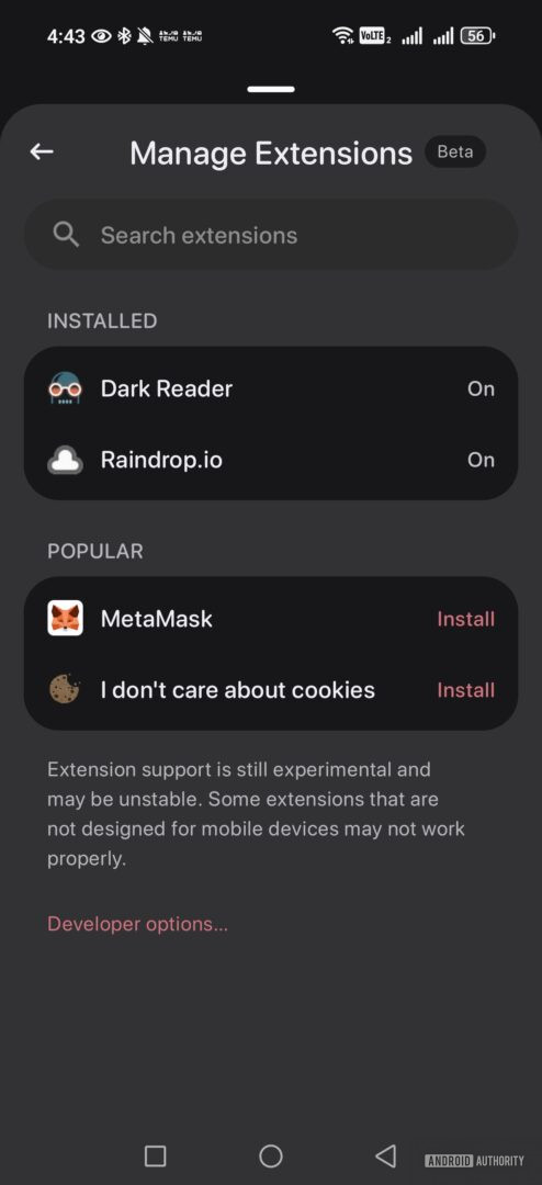 How to use Chrome extensions on an Android browser - Android Authority