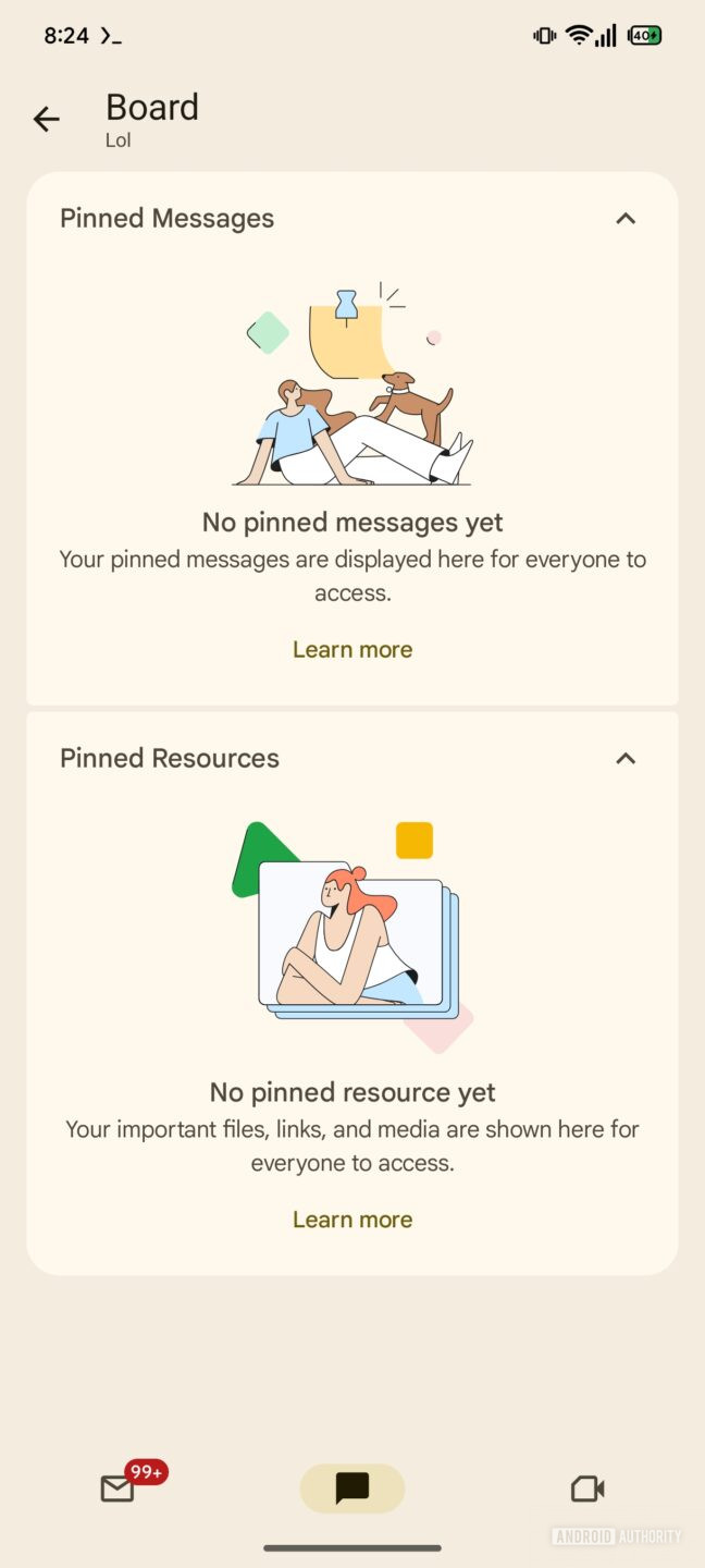 Google Chat's upcoming Board feature could let you pin messages