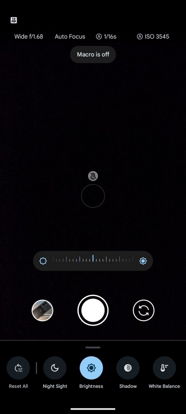 Thank you, Google: Pixel Camera app regains on-screen slider controls