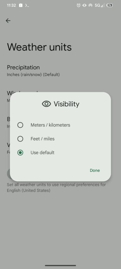 Pixel Weather app is finally making it easier to change weather units