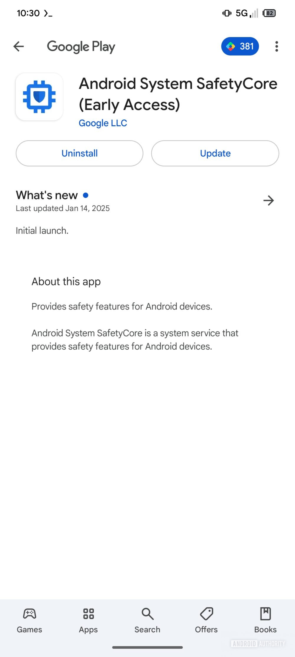 Google Play Store tests minimal app listings for some system apps