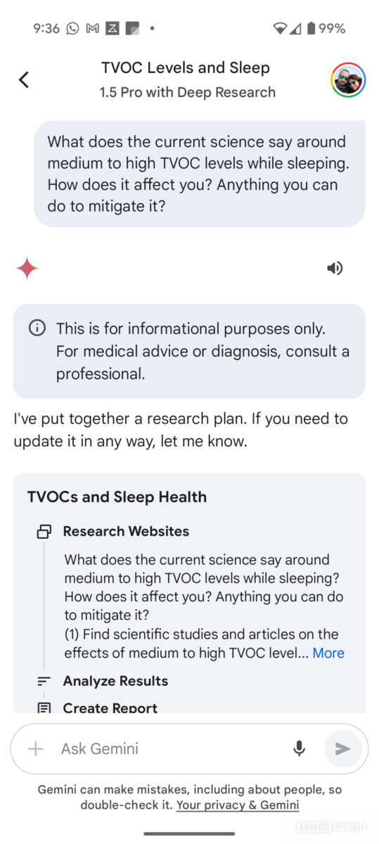Researcher Go Android Gemini's Android app can now do all your research homework for you ...