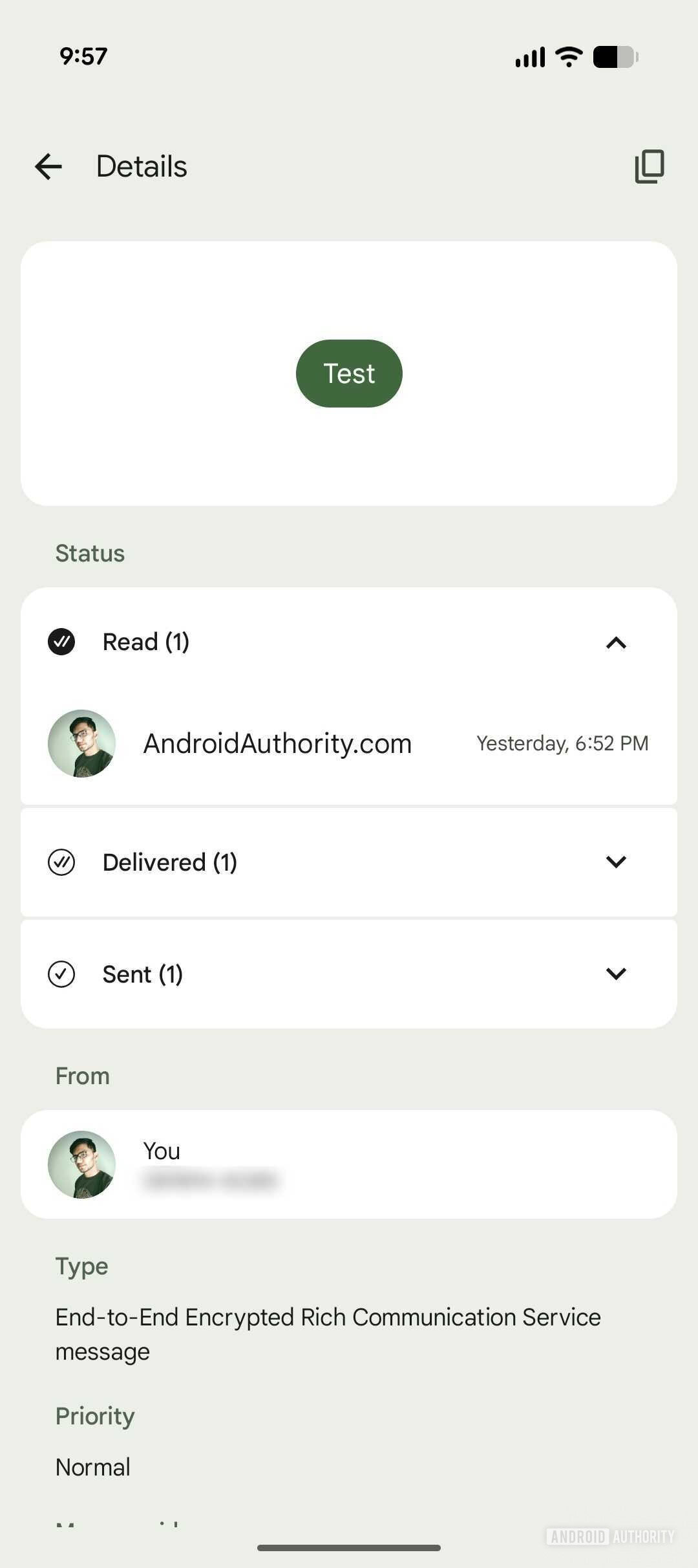 Google Messages New message details page (1)