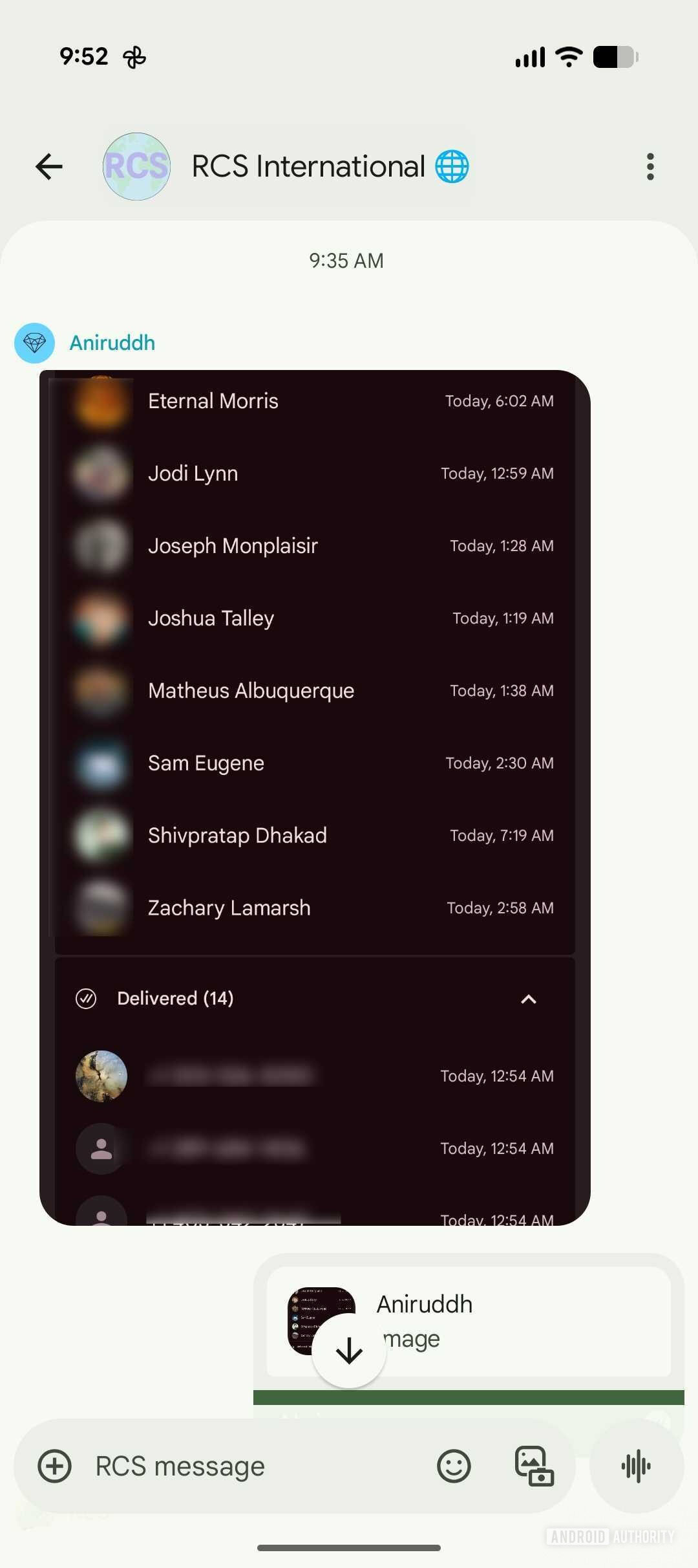 Google Messages New message details page (3)