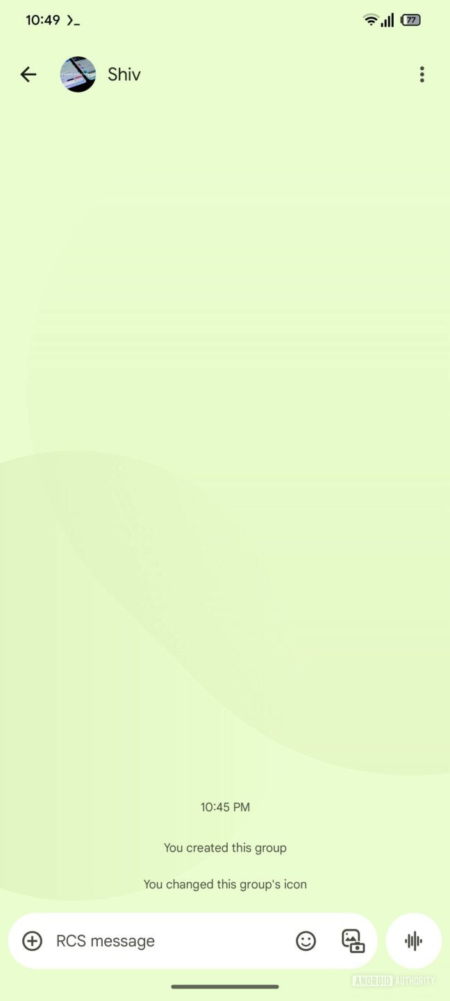 Here's an early look at Google Messages' custom RCS group chat icon