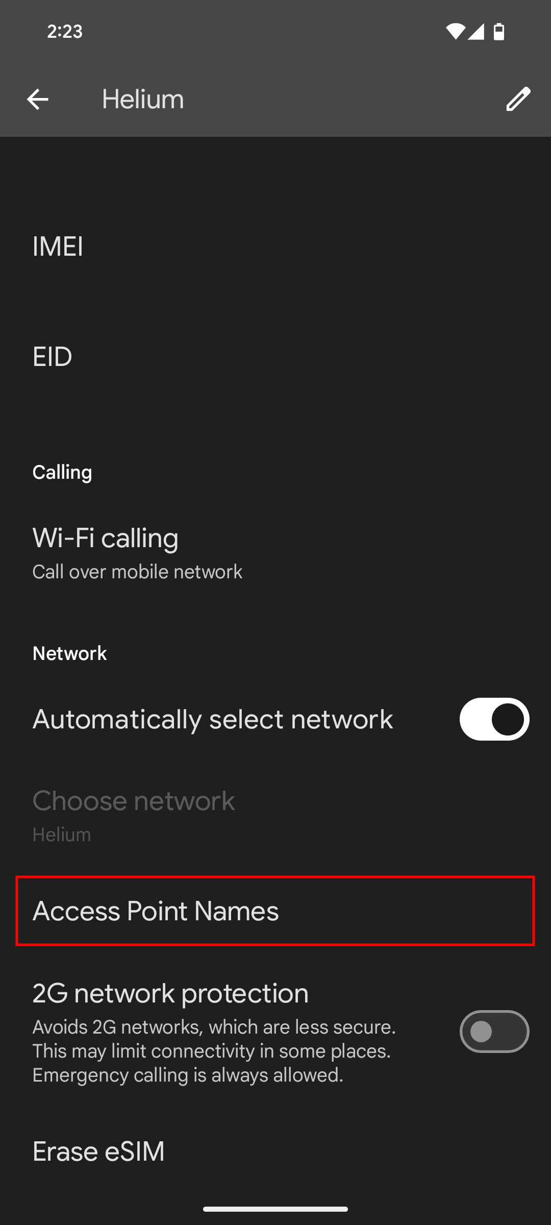 How to reset APN on Android 16 4