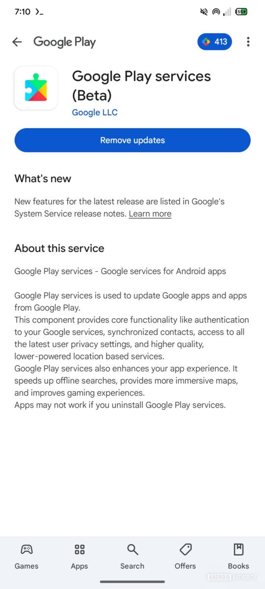 Google Play Services could make tracking system app updates easier