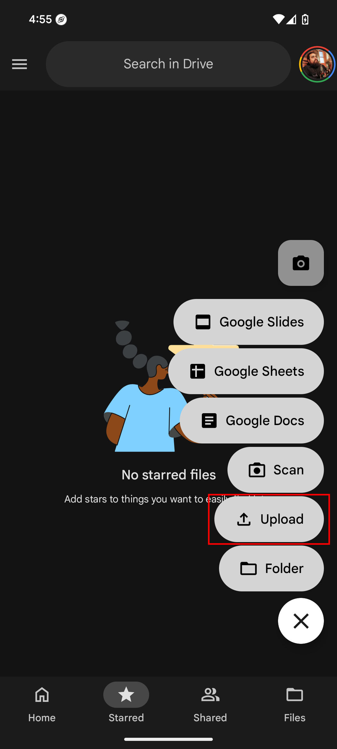 How to upload files to Google Drive on Android app 2