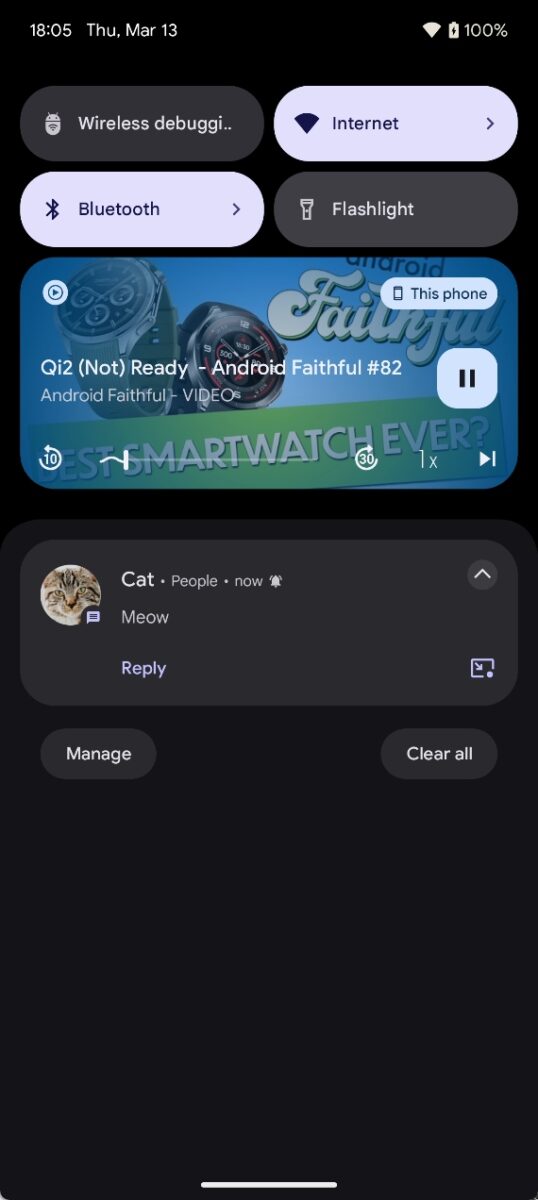 Android could put your beautiful lock screen clock in the notifications ...